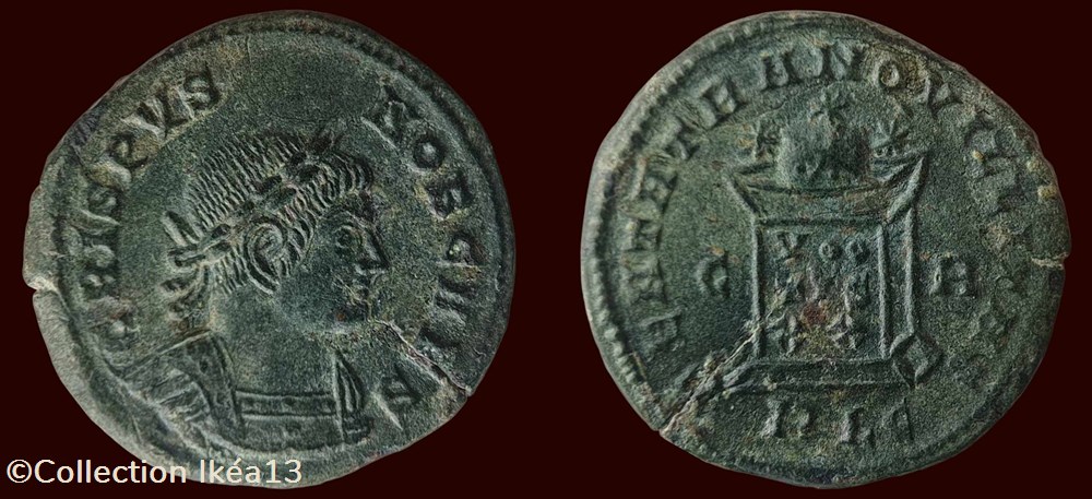 CRISPVS NOB CAES / BEATA TRANQVILLITAS VOTIS XX monnaies antiques romaines imperiales et republicaines crispvs nob caes beata tranqvillitas votis xx