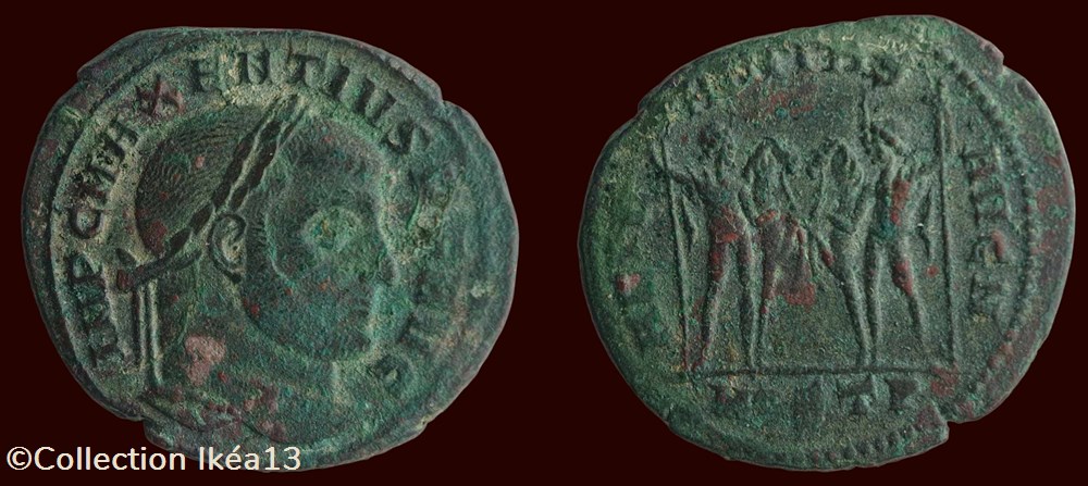 IMP C MAXENTIVS P F AVG / AETERNITAS AVG N monnaies antiques romaines imperiales republicaines imp c maxentivs p f avg aeternitas avg n