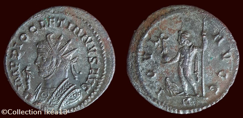 IMP C C VAL DIOCLETIANVS AVG / CONCORDIA MILITVM monnaies antiques romaines imperiales republicaines imp c c val diocletianvs avg concordia militvm
