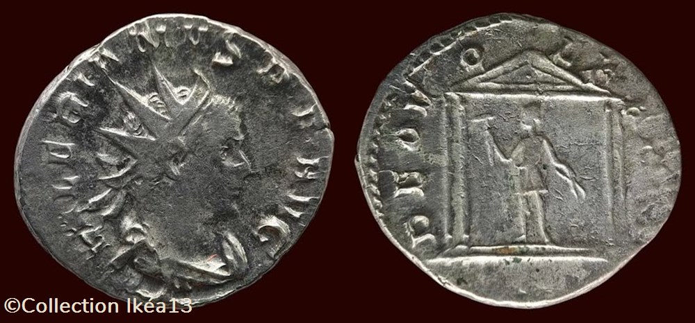 monnaies antiques romaines imperiales et republicaines valerianvs p f avg deo volkano