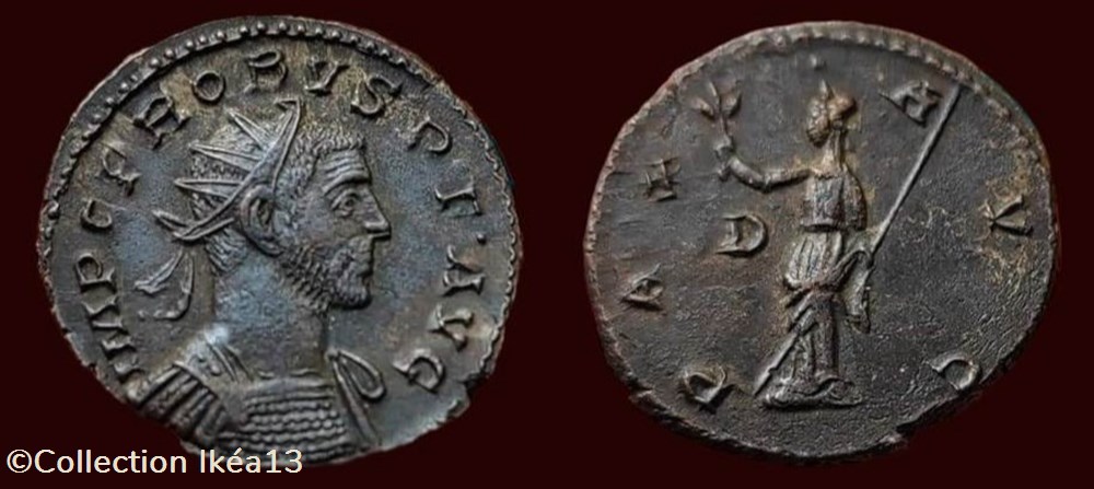 monnaies antiques romaines imperiales et republicaines imp c probvs p f avg pax avg