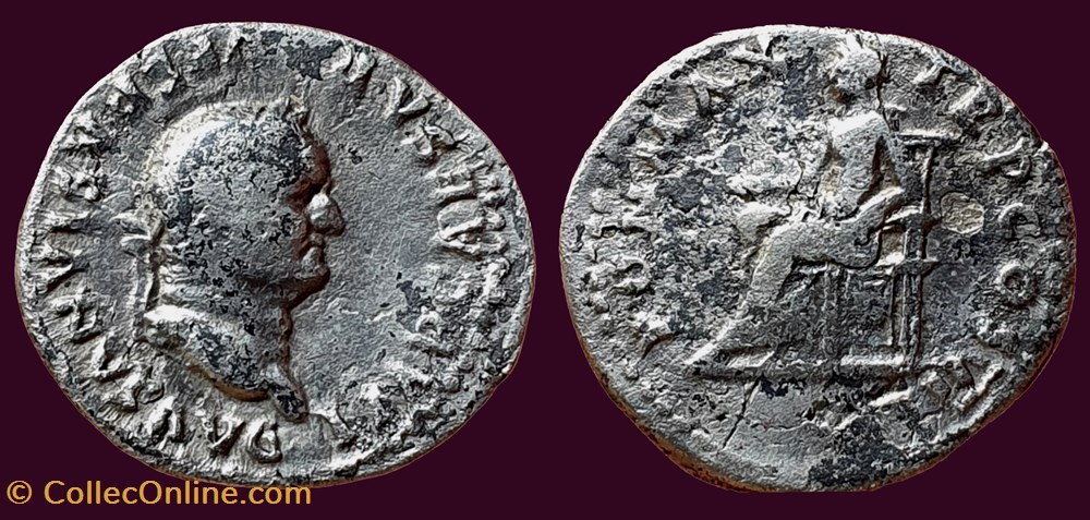 IMP CAESAR VESPASIANVS AVG / PON MAX TR P COS VI monnaies antiques romaines imperiales et republicaines imp caesar vespasianvs avg pon max tr p cos vi