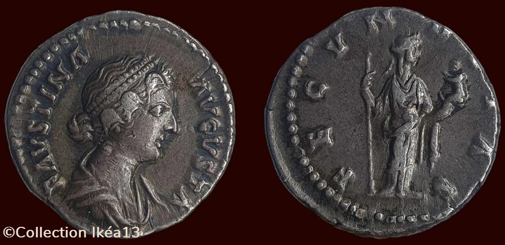 monnaies antiques romaines imperiales et republicaines favstina avgvsta fecvnditas