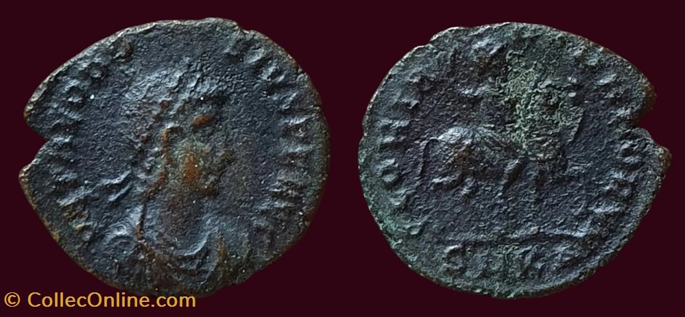 D N THEODOSIVS P F AVG / GLORIA ROMANORVM monnaies antiques romaines imperiales et republicaines d n theodosivs p f avg gloria romanorvm