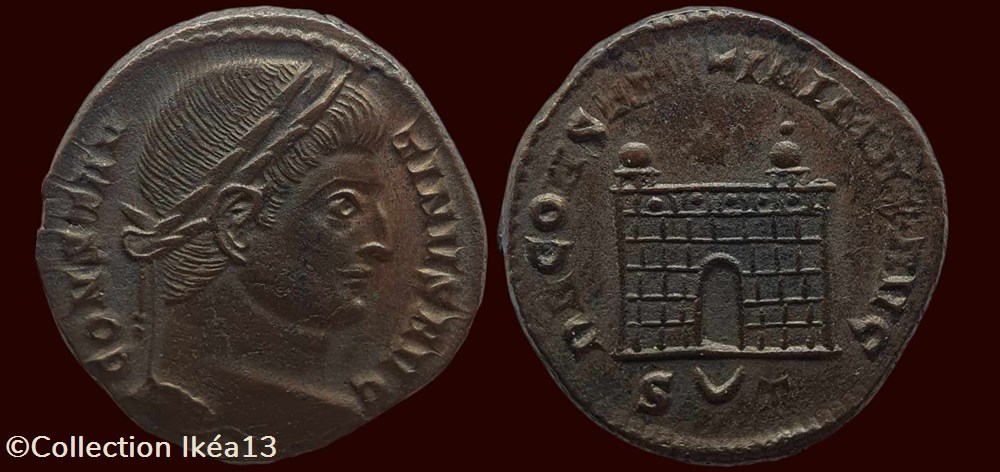 CONSTANTINVS AVG / D N CONSTANTINI MAX AVG monnaies antiques romaines imperiales et republicaines constantinvs avg d n constantini max avg