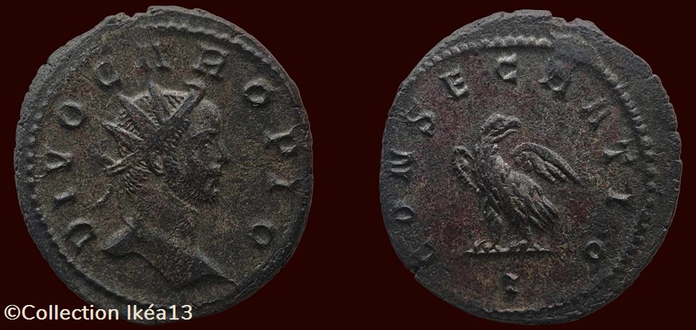 DIVO CARO PIO / CONSECRATIO monnaies antiques romaines imperiales et republicaines divo caro pio consecratio