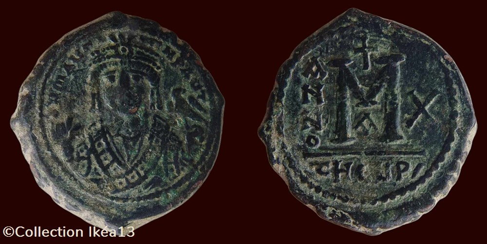 monnaies byzantines l empire anastase maurice tibere d n mauri cn p aut anno x