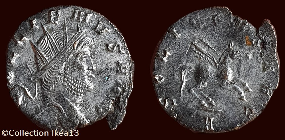 GALLIENVS AVG / SOLI CONS AVG 3 monnaies antiques romaines imperiales et republicaines gallienvs avg soli cons avg