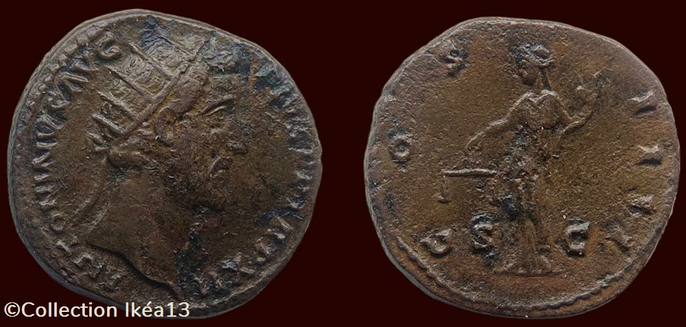 ANTONINVS AVG PIVS P P TR P XII / COS IIII / S|C monnaies antiques romaines imperiales et republicaines antoninvs avg pivs p p tr p xii cos iiii s c
