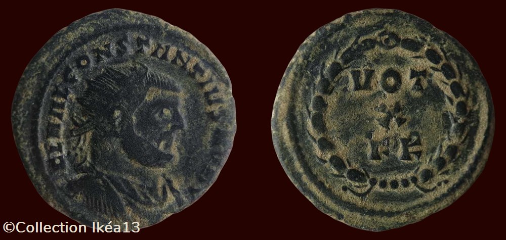 FL VAL CONSTANTIVS NOB C / VOT X monnaies antiques romaines imperiales et republicaines fl val constantivs nob c vot x