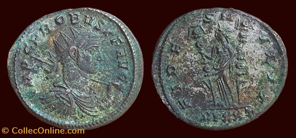 IMP C PROBVS PF AVG / FIDES MILIT 3 monnaies antiques romaines imperiales et republicaines imp c probvs pf avg fides milit