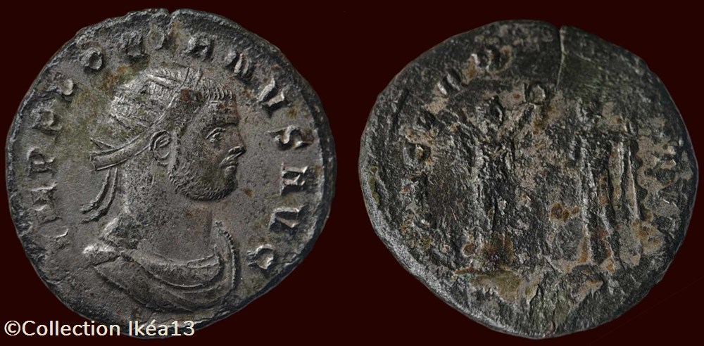 IMP FLORIANVS AVG / CONCORDIA MILITVM monnaies antiques romaines imperiales et republicaines imp florianvs avg concordia militvm