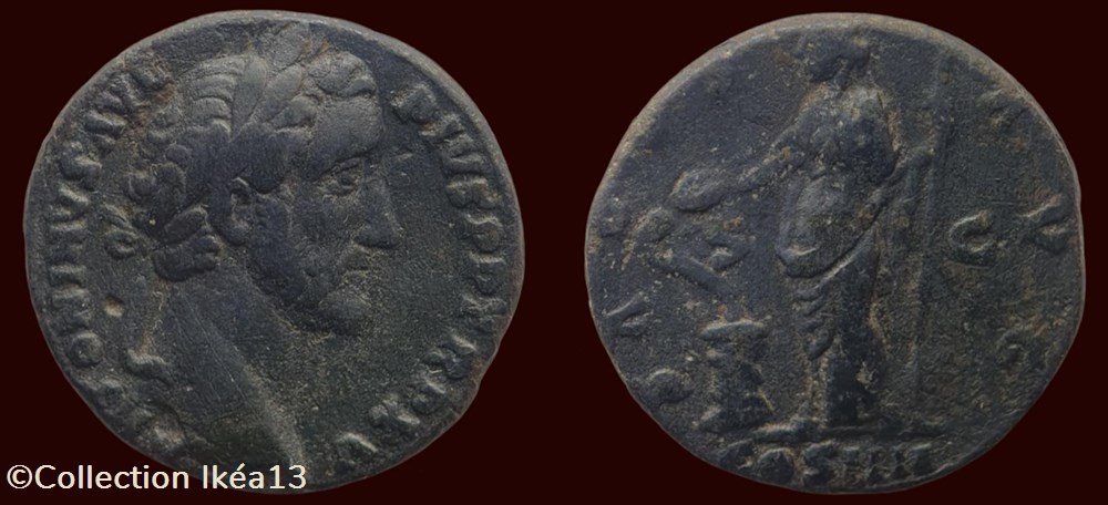 ANTONINVS AVG PIVS P P TR P XV / SALVS AVG monnaies antiques romaines imperiales et republicaines antoninvs avg pivs p p tr p xv salvs avg