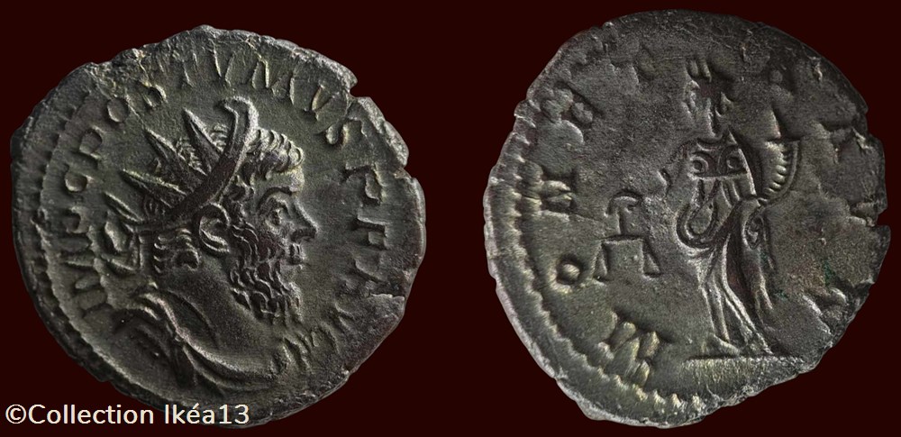 IMP C POSTVMVS P F AVG / MONETA AVG monnaies antiques romaines imperiales republicaines imp c postvmvs p f avg moneta avg