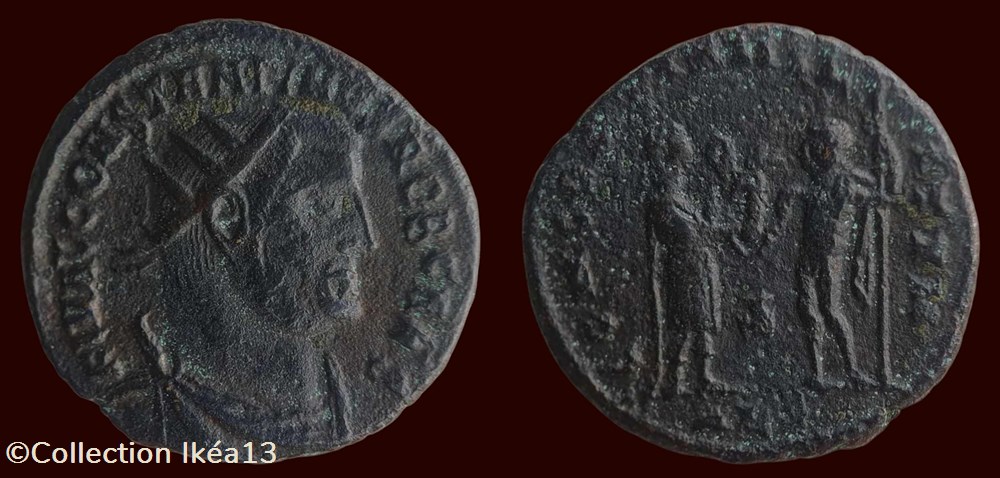 FL VAL CONSTANTINVS NOB CAES / CONCORDIA MILITVM monnaies antiques romaines imperiales et republicaines fl val constantinvs nob caes concordia militvm