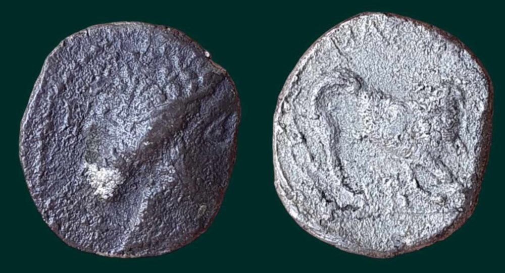 Drachme légère / Dicomon.17-1 monnaies antiques celtes drachme legere dicomon 17 1