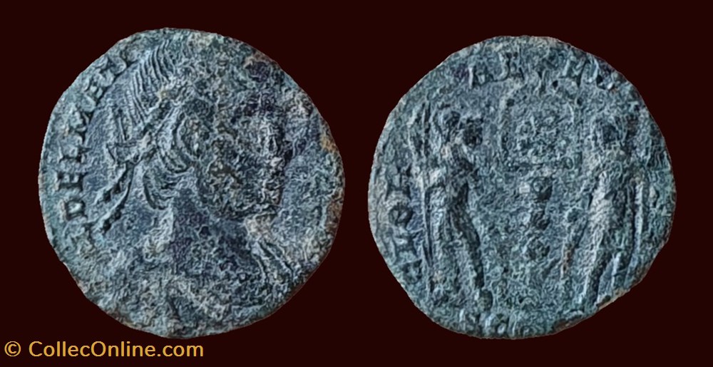 monnaies antiques romaines imperiales et republicaines fl delmativs nob caes gloria exercitvs