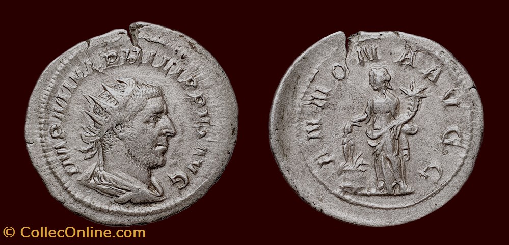monnaies antiques romaines imperiales et republicaines imp m ivl philippvs avg annona avgg