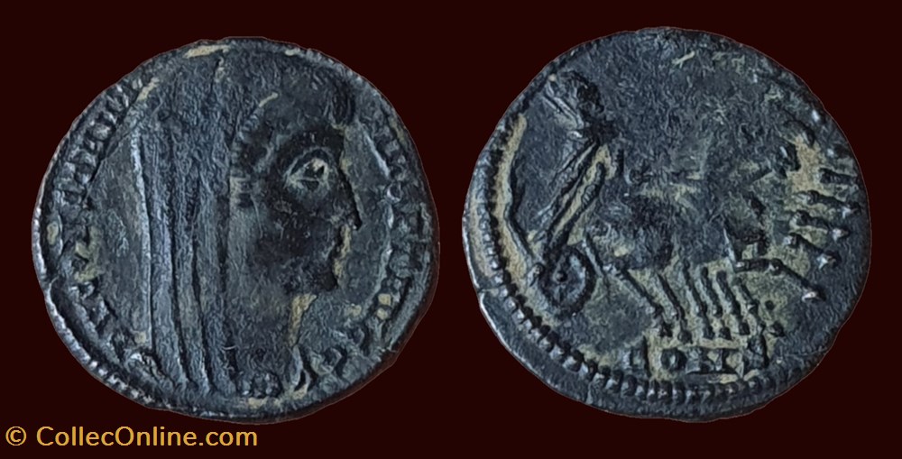 DV CONSTANTINVS PT AVGG / ANÉPIGRAPHE monnaies antiques romaines imperiales et republicaines dv constantinvs pt avgg anepigraphe