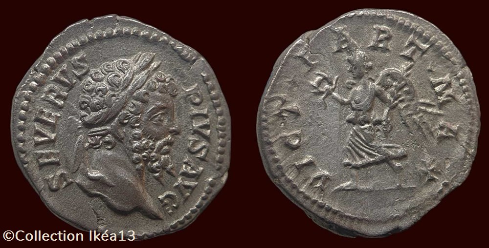 SEVERVS PIVS AVG / VICT PART MAX monnaies antiques romaines imperiales et republicaines severvs pivs avg vict part max