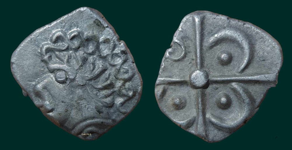 Volques Arécomiques - Drachme négroïde monnaies antiques celtes volques arecomiques drachme negroide