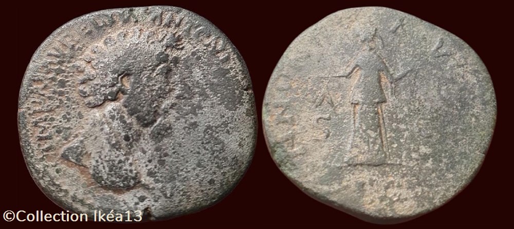 monnaies antiques romaines imperiales et republicaines imp m avrelivs anton m annona avg co s c sc