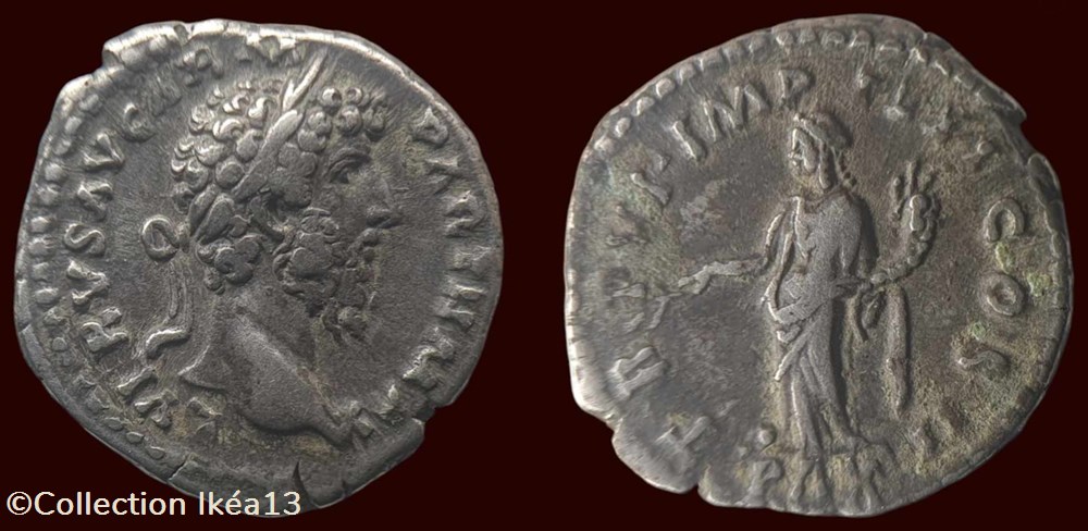 L VERVS AVG ARM PARTH MAX / TR P VI IMP IIII COS II // PAX monnaies antiques romaines imperiales et republicaines l vervs avg arm parth max tr p vi imp iiii cos ii pax