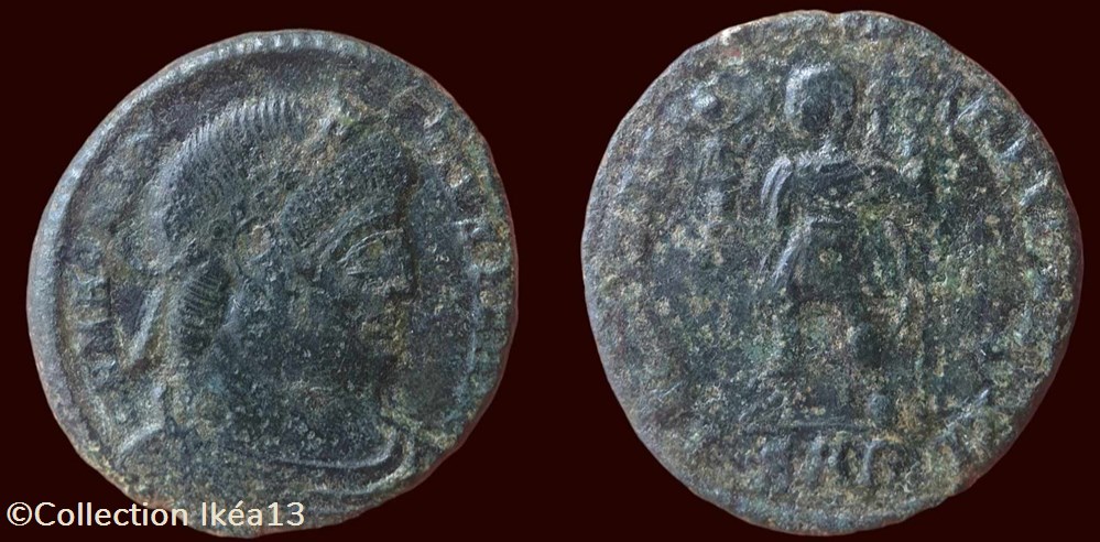 D N MAGNENTIVS P F AVG / FELICITAS REIPVBLICE monnaies antiques romaines imperiales et republicaines d n magnentivs p f avg felicitas reipvblice