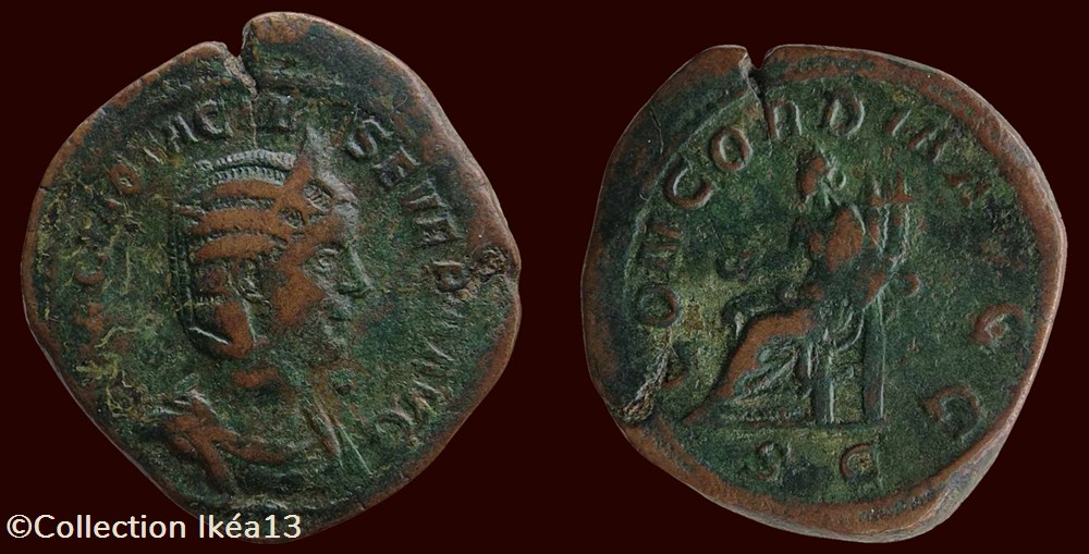 monnaies antiques romaines imperiales et republicaines marcia otacil severa avg concordia avgg