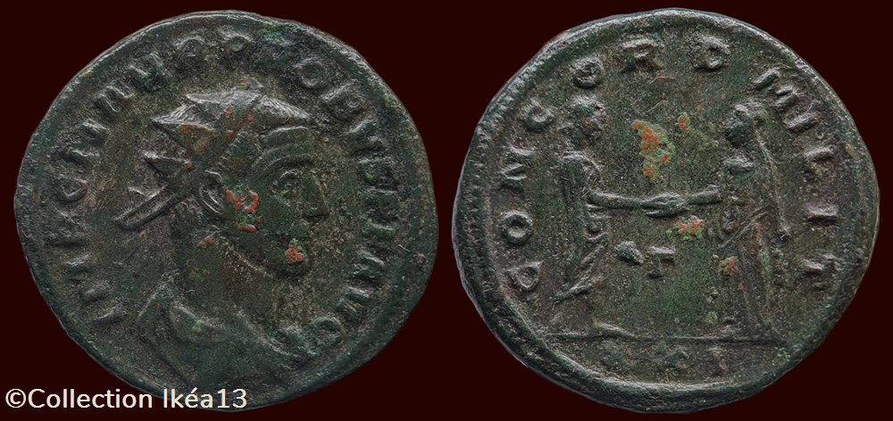 IMP C M AVR PROBVS PF AVG / CONCORD MILIT monnaies antiques romaines imperiales et republicaines imp c m avr probvs pf avg concord milit