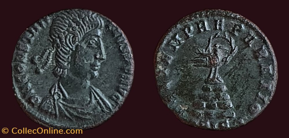 D N CONSTANTIVS P F AVG / FEL TEMP REPARATIO monnaies antiques romaines imperiales et republicaines d n constantivs p f avg fel temp reparatio