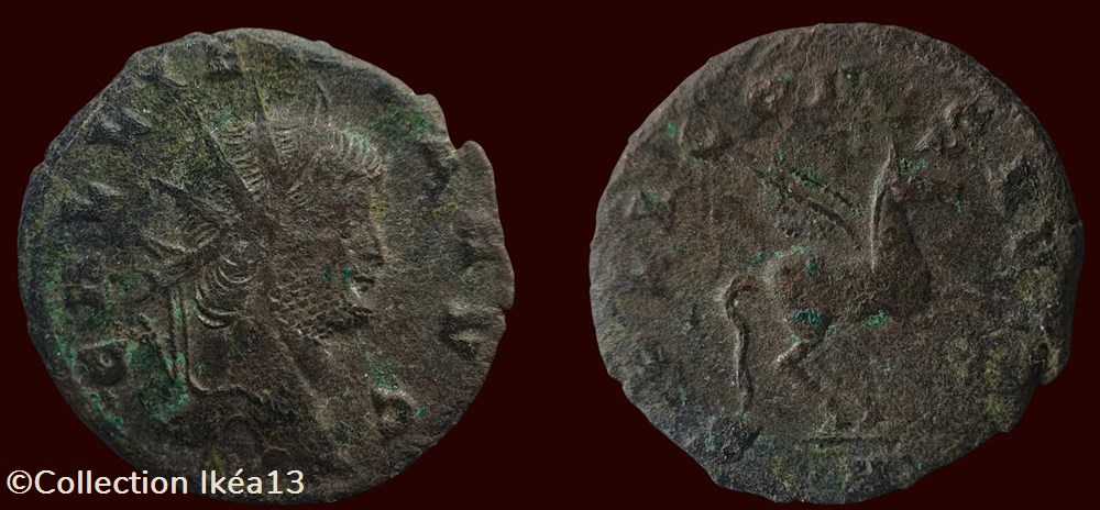 GALLIENVS AVG / SOLI CONS AVG monnaies antiques romaines imperiales et republicaines gallienvs avg soli cons avg