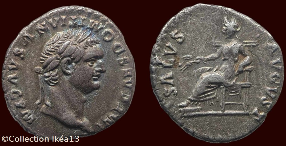 IMP CAES DOMITIANVS AVG PM / SALVS AVGVST monnaies antiques romaines imperiales et republicaines imp caes domitianvs avg pm salvs avgvst