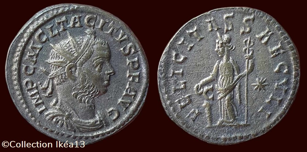 IMP C M CL TACITVS P F AVG / FELICITAS SAECVLI monnaies antiques romaines imperiales et republicaines imp c m cl tacitvs p f avg felicitas saecvli