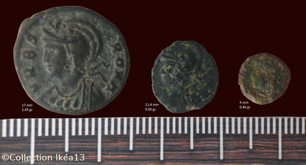 VRBS ROMA(mini minimi) monnaies antiques romaines imperiales et republicaines vrbs roma mini minimi