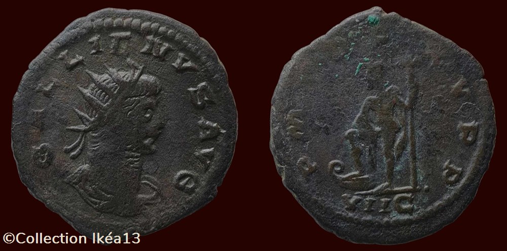 GALLIENVS AVG / P M TR P XV P P monnaies antiques romaines imperiales et republicaines gallienvs avg p m tr p xv p p