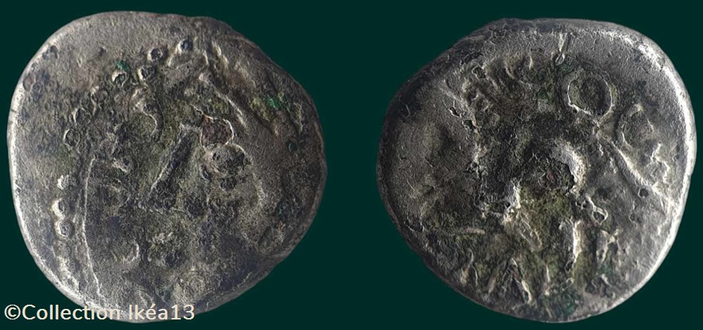 Quinaire Q.DOCI.SAM.F - SEQ-5405 monnaies antiques celtes quinaire q doci sam f seq 5405