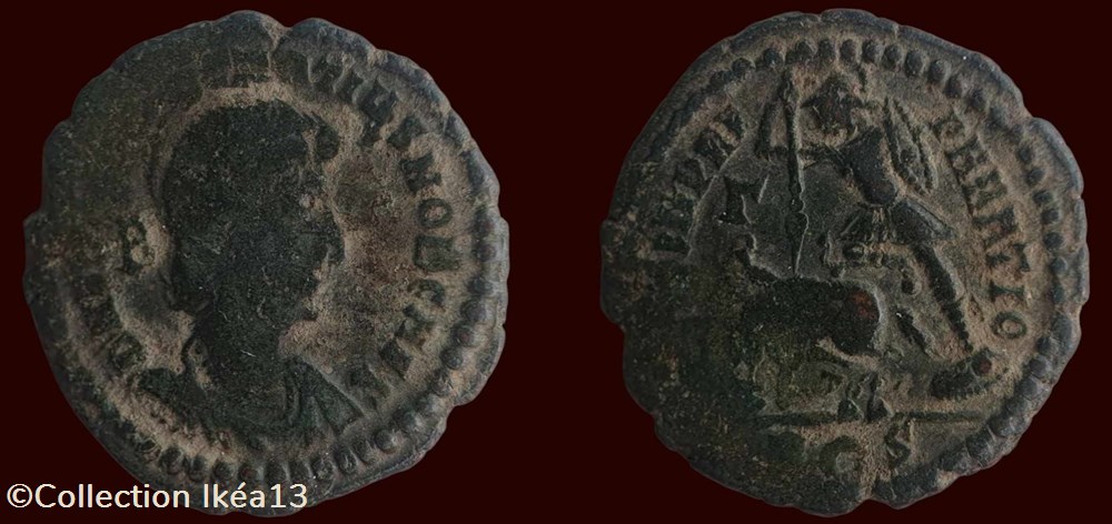 D N FL CL CONSTANTIVS NOB CAES / FEL TEMP REPARATIO monnaies antiques romaines imperiales et republicaines d n fl cl constantivs nob caes fel temp reparatio