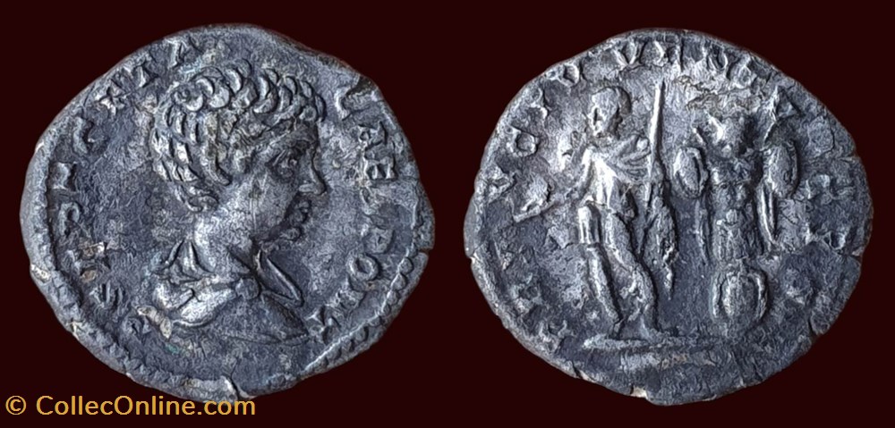P SEPT GETA CAES PONT / PRINC IVVENTVTIS monnaies antiques romaines imperiales republicaines p sept geta caes pont princ ivventvtis