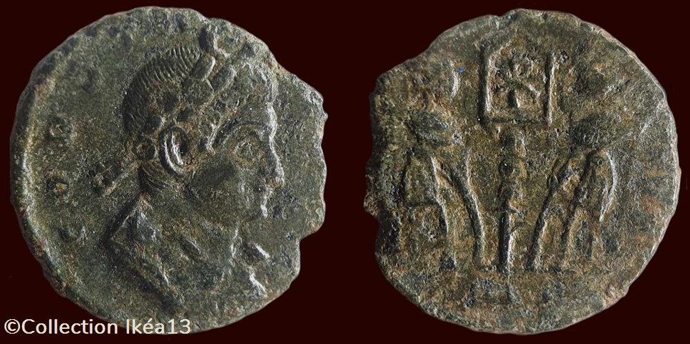 CONSTANS AVG / GLORIA EXERCITVS monnaies antiques romaines imperiales et republicaines constans avg gloria exercitvs