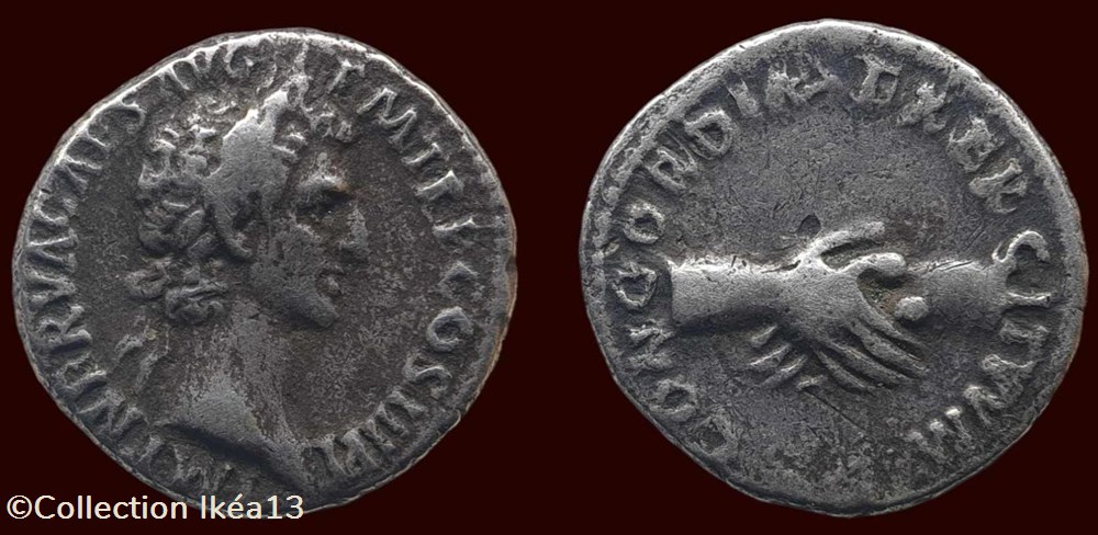 IMP NERVA CAES AVG P M TR P COS III PP / CONCORDIA EXERCITVVM monnaies antiques romaines imperiales et republicaines imp nerva caes avg p m tr p cos iii pp concordia exercitvvm