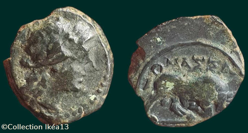 monnaies antiques celtes massalia bronze au taureau cornupete