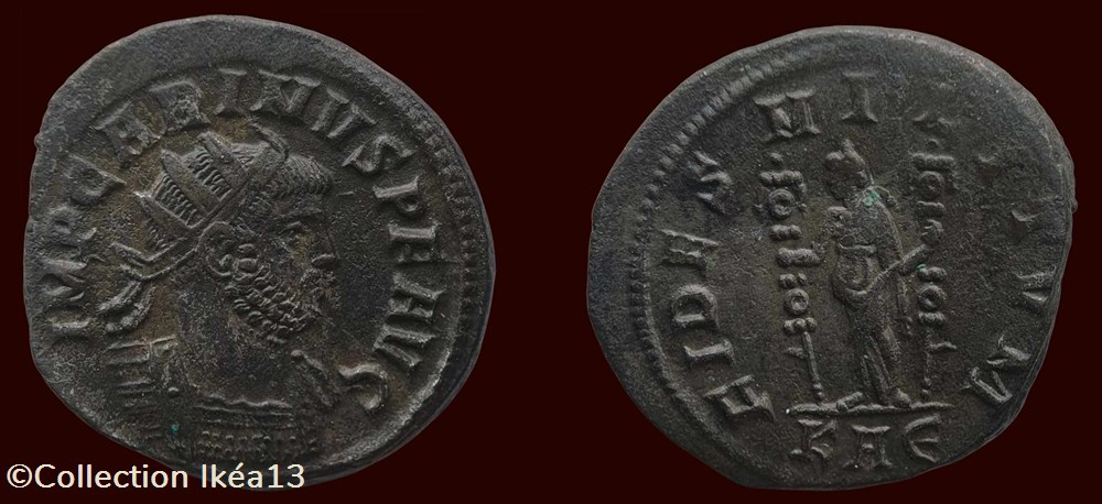 IMP CARINVS P F AVG / FIDES MILITVM monnaies antiques romaines imperiales et republicaines imp carinvs p f avg fides militvm