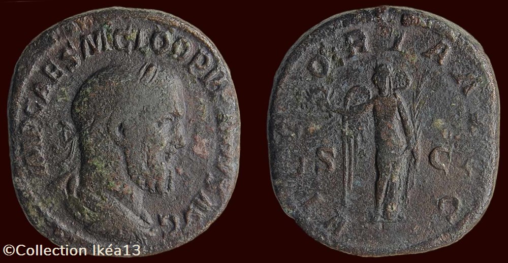 IMP CAES M CLOD PVPIENVS AVG / VICTORIA AVGG monnaies antiques romaines imperiales et republicaines imp caes m clod pvpienvs avg victoria avgg