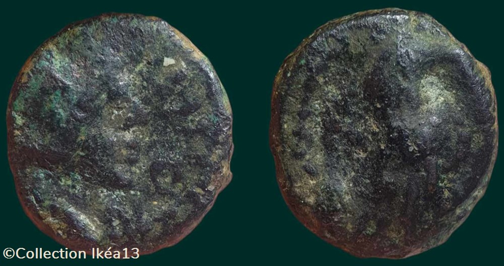 Bronze à l’aigle / DICOMON.PBM-85-2 monnaies antiques celtes bronze a l aigle dicomon pbm 85 2