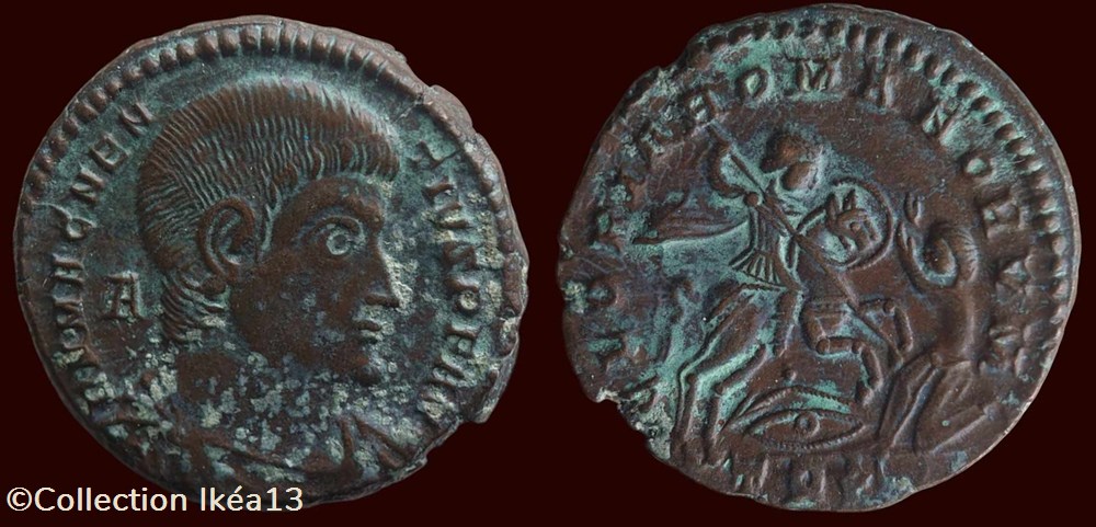 D N MAGNENTIVS P F AVG / GLORIA ROMANORVM monnaies antiques romaines imperiales et republicaines d n magnentivs p f avg gloria romanorvm