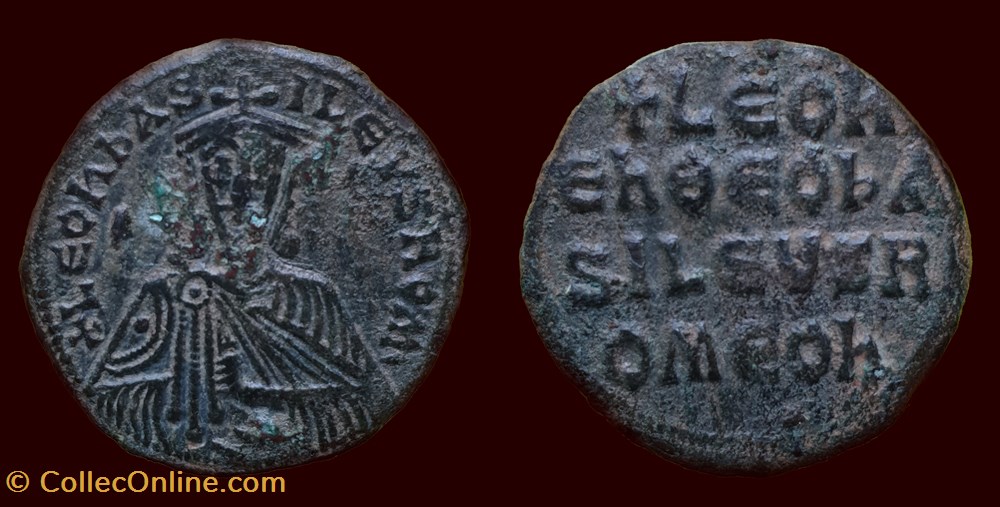 / + LEON/ EN QEO/ BA/ SILEVS R/OMEON monnaies byzantines la dynastie macedonienne leon en qeo ba silevs r omeon