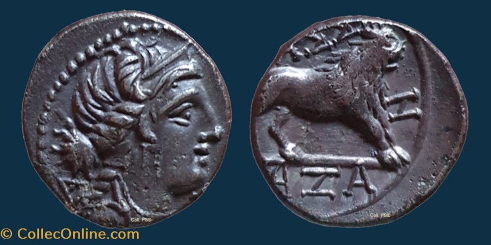 monnaies antiques celtes drachme legere dicomon 55 13