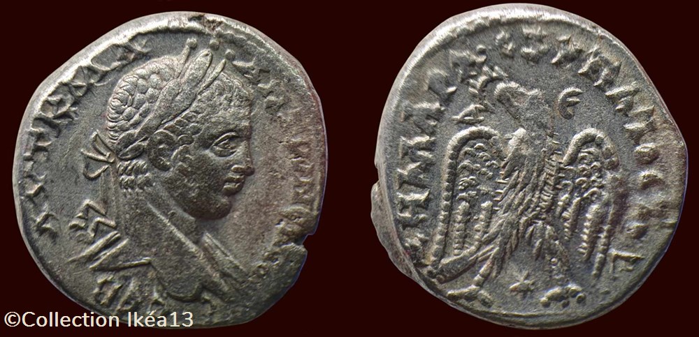 ELAGABALUS Tétradrachme syro-phénicien monnaies antiques romaines provinciales elagabalus tetradrachme syro phenicien