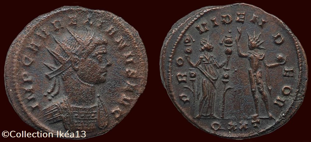 IMP C AVRELIANVS AVG / PROVIDEN DEOR monnaies antiques romaines imperiales et republicaines imp c avrelianvs avg providen deor